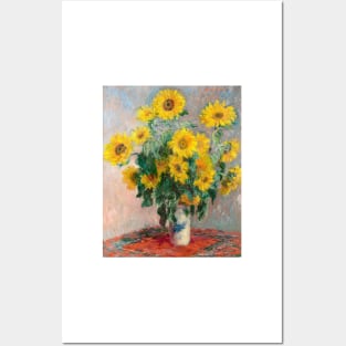 Bouquet of Sunflowers (1881) by Claude Monet Posters and Art